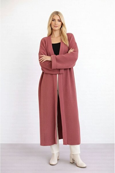 MAMAYAGA Maxi Length Long Sleeve Sporty Stylish Knitwear Cardigan Jacket Suit...