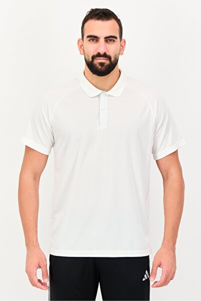 adidas Men Sportswear Fit Short Sleeve Outdoor Polo Shirt, White