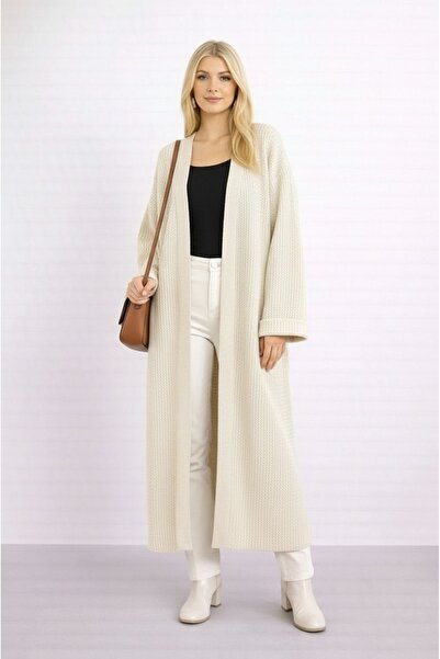 MAMAYAGA Maxi Length Long Sleeve Sporty Stylish Knitwear Cardigan Jacket Suit...