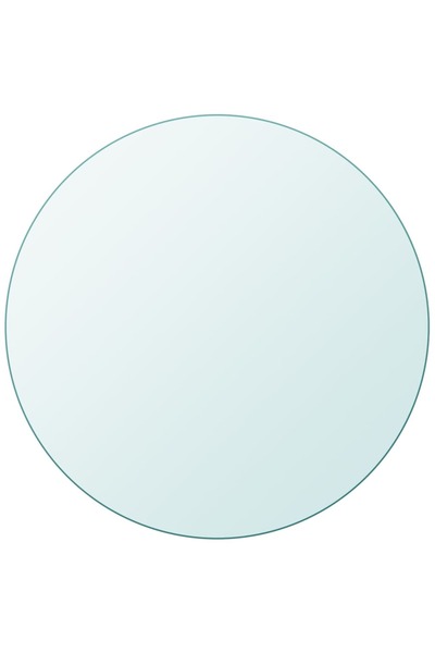 vidaxl سطح طاولة زجاجي مقوى دائري 300 مم