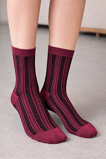 NBB Burgundy Socks
