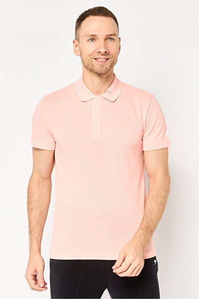 adidas Men Sportswear Fit Short Sleeve Outdoor Polo Shirt, Pink