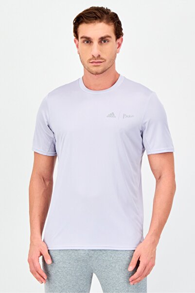 adidas x Parley Men Sportswear Fit Short Sleeve Training T-Shirt, Light Purple