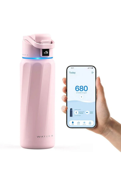 WATERH Boost Akıllı Termos | Hidrasyon Takibi Yapan, Yalıtımlı 710 ml/24oz Ak...