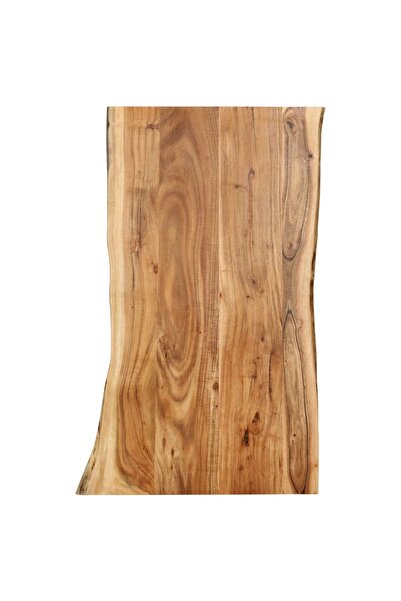 vidaxl Table Top Solid Acacia Wood 100x(50-60)x2.5 cm