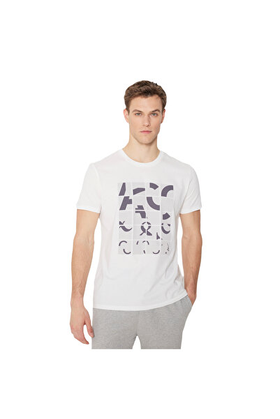 AC&Co / Altınyıldız Classics Λευκό μπλουζάκι με κανονική εφαρμογή, κανονική ε...