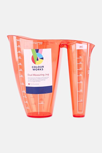 Colour Works Dual Measuring Jug 600Ml, Assorted