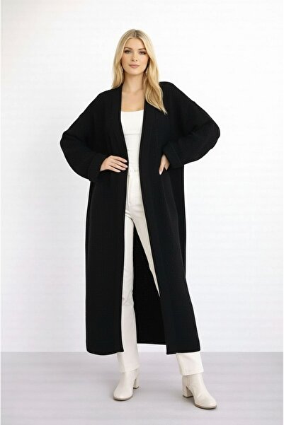 MAMAYAGA Maxi Length Long Sleeve Sporty Stylish Knitwear Cardigan Jacket Suit...