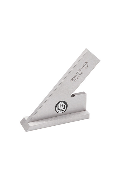 Werka 45° Şapkalı Gönye 200x130mm DIN875/2