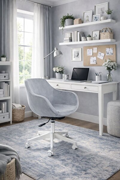 MARKAELZ Monoko Beyaz Ayaklı Çalışma Sandalyesi