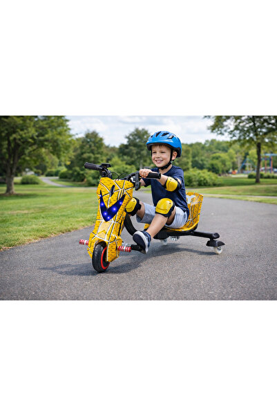 Scooter سكوتر درفت كهربائي 36 فولت ميني للأطفال مع بلوتوث، بوري وأدوات سلامة ...