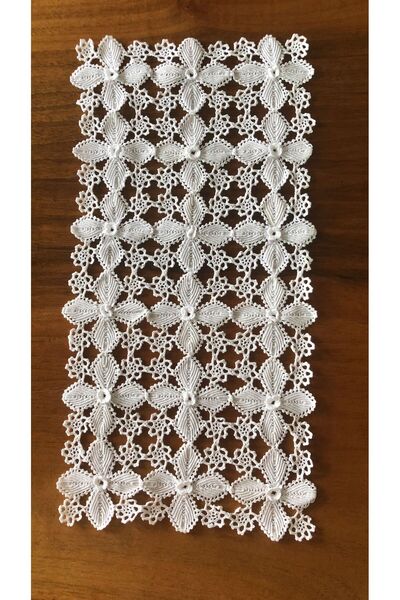 MOR TIRTIL El Işi Dantel Sehpa Tepsi Örtüsü Çeyizlik Hediyelik Vintage Nostaljik