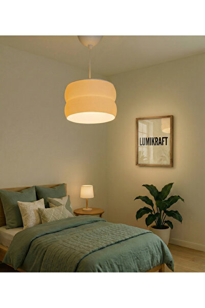 Lumikraft Loom | Pinterest Tarzı Modern Dokulu Beyaz Sarkıt Avize (22 cm) | B...