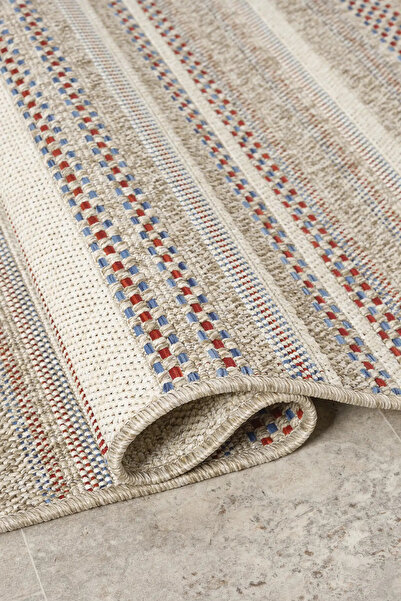 SEYRAN HALI ETNİK BORDO 25500 SİSAL HALI KOLAY TEMİZLENEBİLİR TOZ YAPMAZ