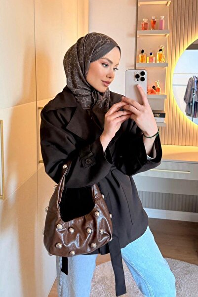 Hazamoda Καφές με καμπυλωτή καμπυλωτή επικάλυψη με ζώνη