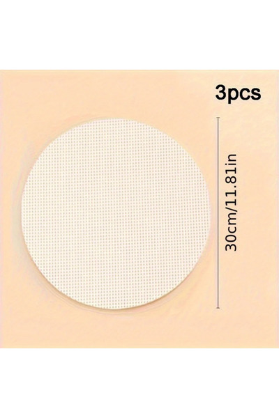 Choice 30X30cm 3pcs 3pcs/set Reusable Silicone Non-Stick Steamer Liners, Roun...