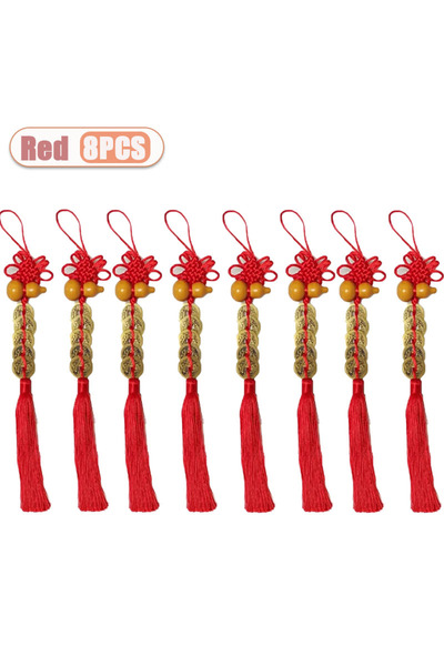Choice Red-8PCS 1-30PCS High Quality Wooden Gourd Pure Copper Five Emperor Mo...