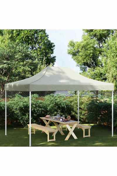 vidaxl Party Tent Roof 4.5x3 m Cream 270 g/m²