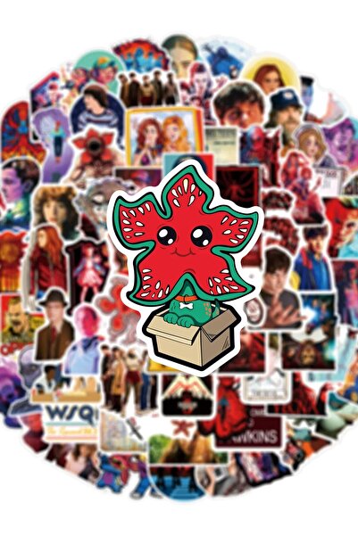 bilibili ملصقات ديموجورجون متعددة الألوان، 50 قطعة، مستوحاة من أفلام الرعب، م...