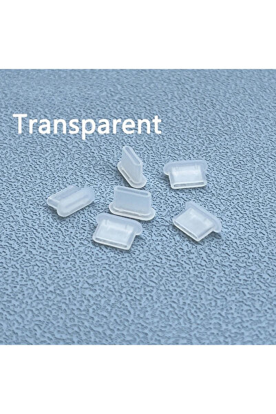 Choice غطاء سيليكون شفاف من النوع C لحماية منفذ شحن USB من الغبار (10 قطع)