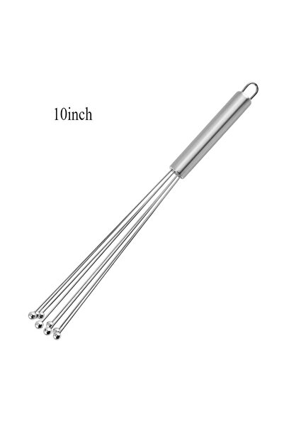 Choice 10inch 10/12Inch Manual Egg Beater Stainless Steel Ball Mixer Easy To ...