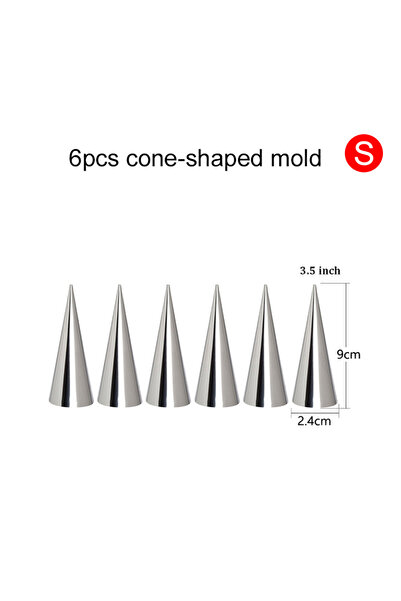 Choice 6 قطع ZXNJS S 6~24 قطعة قالب مخروطي/أنبوبي مائل من الفولاذ المقاوم للص...