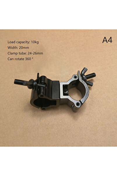 KOQZM A4 Aluminum Swivel Truss Clamp Scaffolding Hook Single Double-Ring Buck...