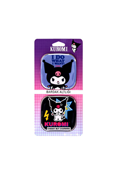 GiFi Kuromi & Hello Kitty Licensed 2-Piece Coaster Set