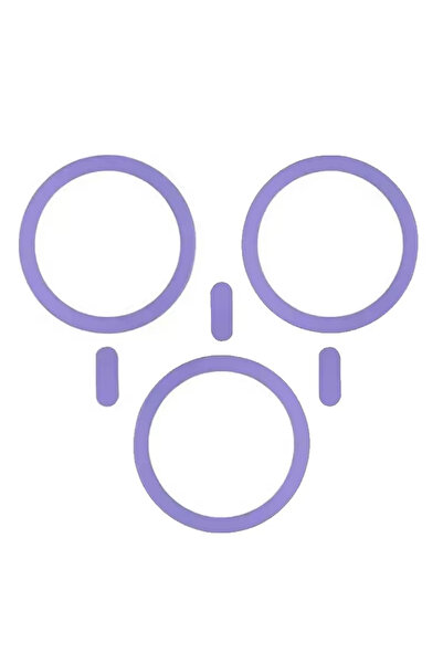 Choice 3 قطع من حلقات معدنية مغناطيسية عالمية بنفسجية اللون لشاحن ماج سيف الل...