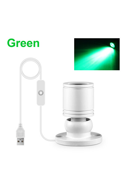 Choice White Shell-Green Rotatable Small Spot Light 1W Mini LED Spotlight 5V ...