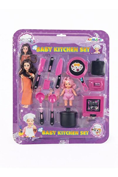 NASYONEL TOYS Oyuncak Mutfak Seti Baby Kitchen Set – Kız Çocuk Evcilik Oyunca...