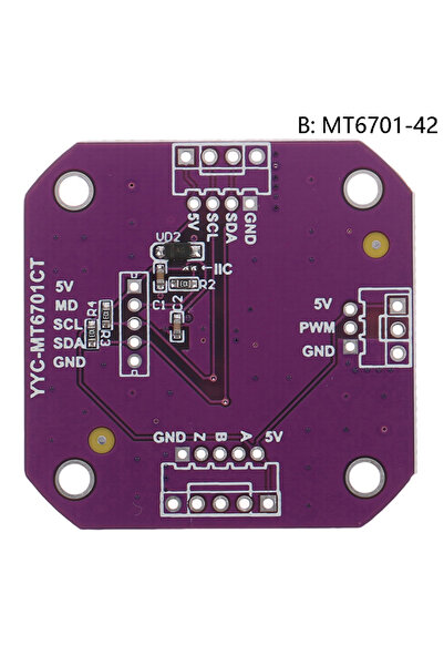 Choice B 1 قطعة مشفر مغناطيسي MT6701 وحدة استشعار قياس زاوية الحث المغناطيسي ...