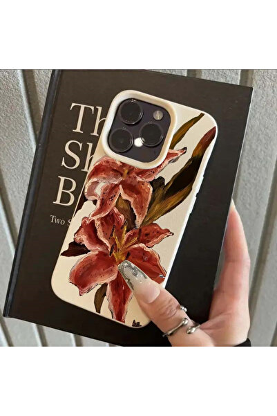 Choice جراب هاتف آيفون 16 برو ماكس بتصميم أبيض عتيق (T10809) ورسمة زيتية لزنا...