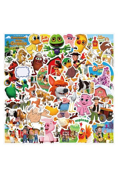 Choice متعدد الألوان 50 قطعة لطيف La Granja de Zenón ملصقات الشارات للهاتف ال...