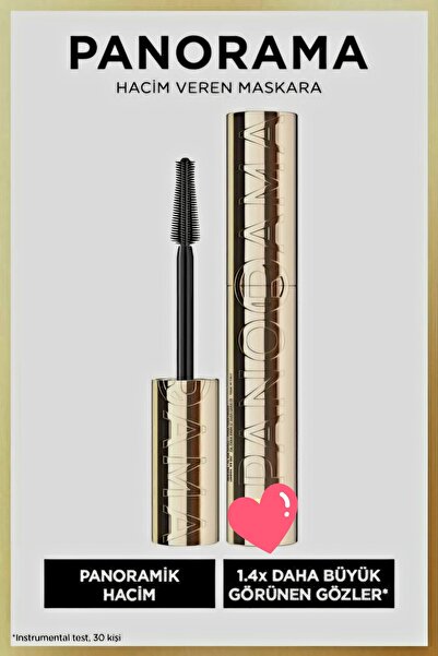 berismoda Paris Panorama Hacim Veren Maskara All Night Black - Altın