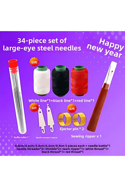 Choice Sewing Needle set Large Eye Sewing Needles for Elderly, Big Eye Hand S...