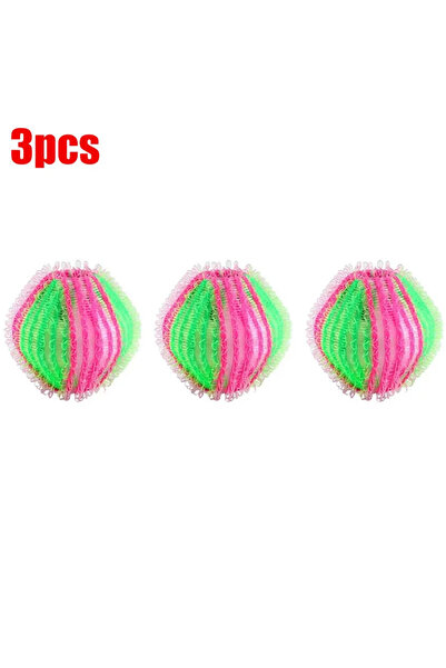 Choice4 3 قطع 1/18 قطعة كرة غسيل لإزالة الشعر، محمولة، لجمع وبر الحيوانات الأ...