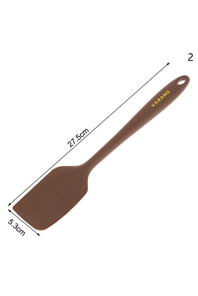 Choice 2 Brown 1Pc Kitchen Silicone Cream Butter Cake Spatula Scraper Cake Cr...