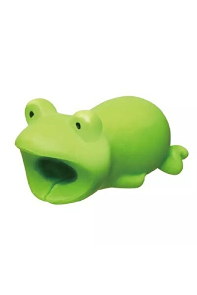 Choice غطاء واقٍ لطيف على شكل ضفدع أخضر اللون لكابل الشحن