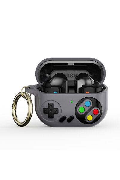 Choice جراب سيليكون رمادي مقاوم للصدمات لسماعات Buds 3 / Buds 3 Pro، غطاء ملح...