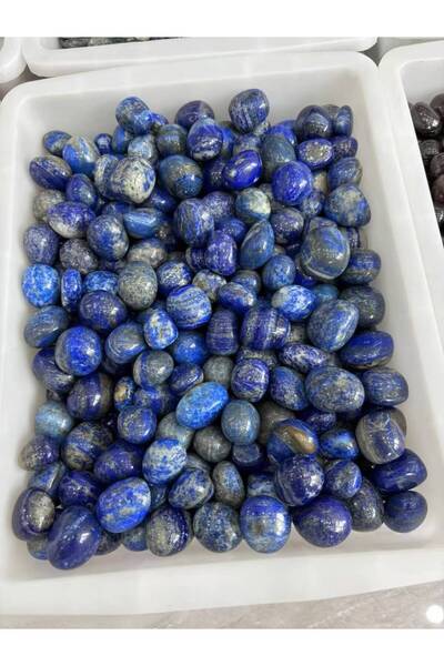 Choice ٥٠ غرامًا عشوائيًا، ١٠٠ غرام من أحجار اللازورد الطبيعية المصقولة، أحجا...
