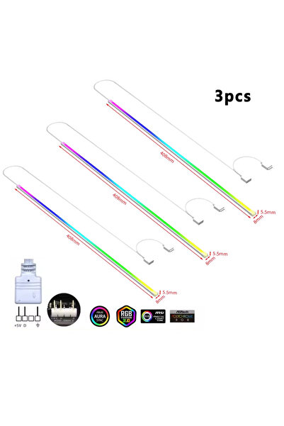 Choice 3PCS ICE Whale LB-408 5V 3Pin Addressable ARGB PC Case Decorative Ligh...