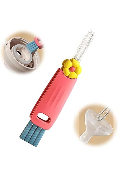 Arabest فرشاة تنظيف متعددة الوظائف 3 في 1 لأغطية الأكواب، مجموعة لتنظيف الفجو...