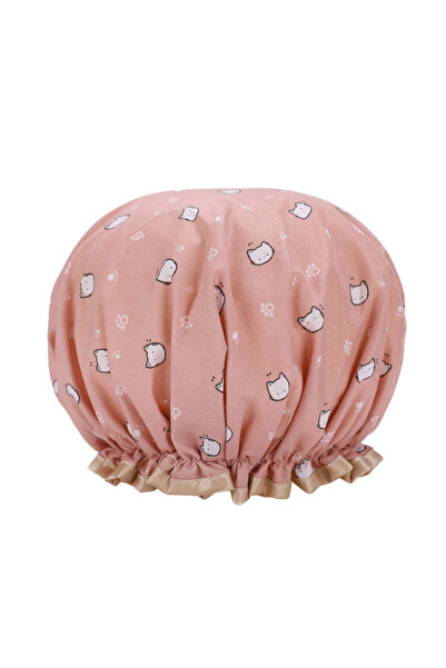 Choice Q1057-2A Waterproof Bath Hat Women Shower Cap Elastic Reusable Bath Ha...