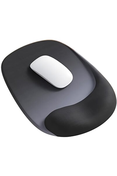Choice black Ergonomic Mouse Pad with Gel Wrist Support - Premium Lycra Fabri...