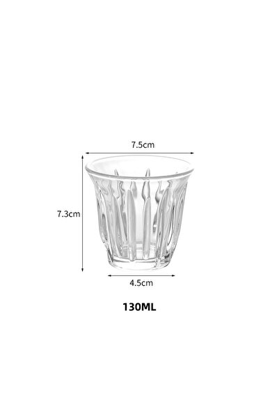 Choice 130ml 90/130/160/200ML Clear Glass Coffee Cup Heat-resistant Wedding P...