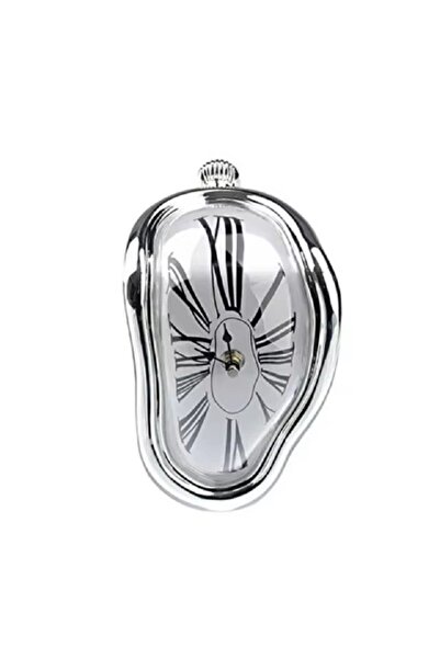 Choice silver Surrealistic Melting Clock Silent Melting Wall Clock Salvadoran...