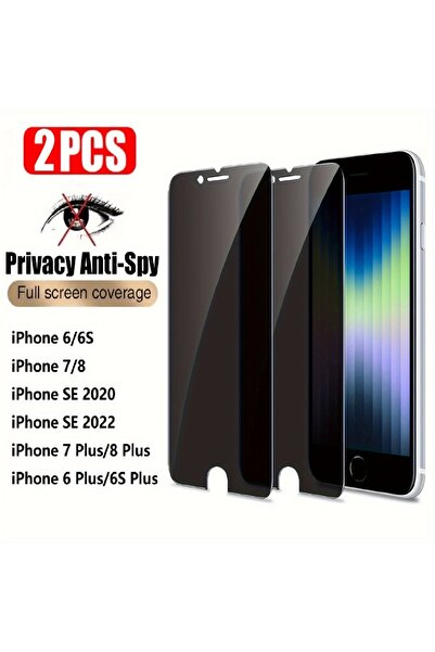 Choice4 قطعتان من زجاج الخصوصية لهواتف آيفون 7 بلس و8 بلس، وقطعتان من زجاج ال...