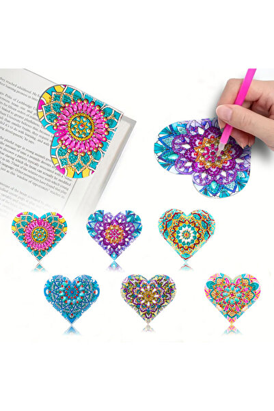 Choice SQ029: 6 مجموعات من أدوات الرسم الماسي لتزيين زوايا الكتب، بتصاميم مان...