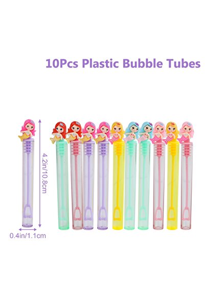 choice2 زجاجة صابون على شكل أنبوب فقاعات حورية البحر، ديكور لحفلات أعياد ميلا...